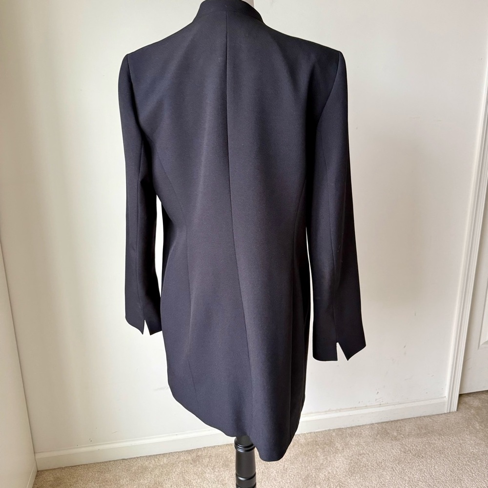 KASPER Elegant Black Open-Front Longline Blazer Jacket—SZ. 10 - Picture 6 of 16